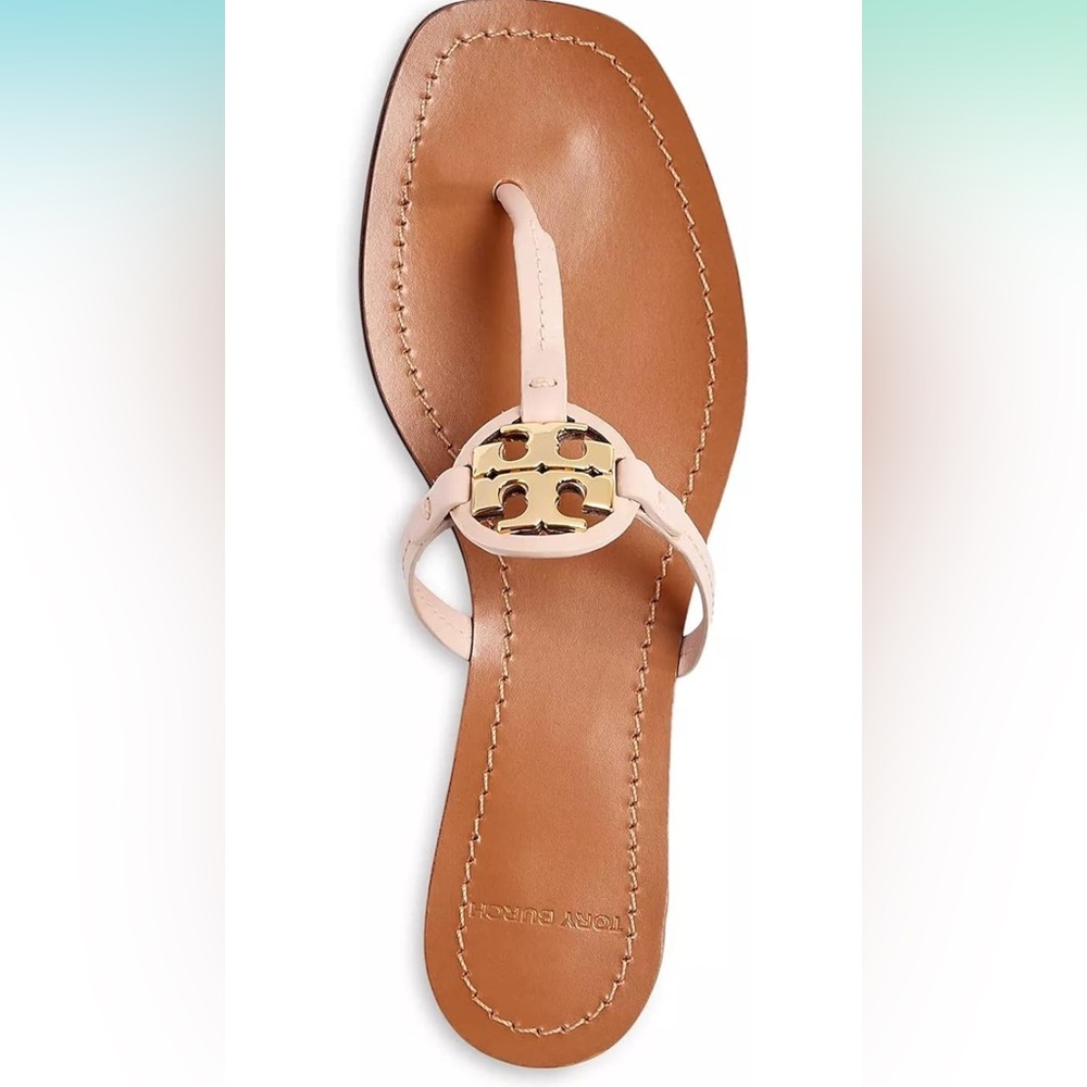 Tory Burch Mini Miller Sandals Seashell Pink Size 8
